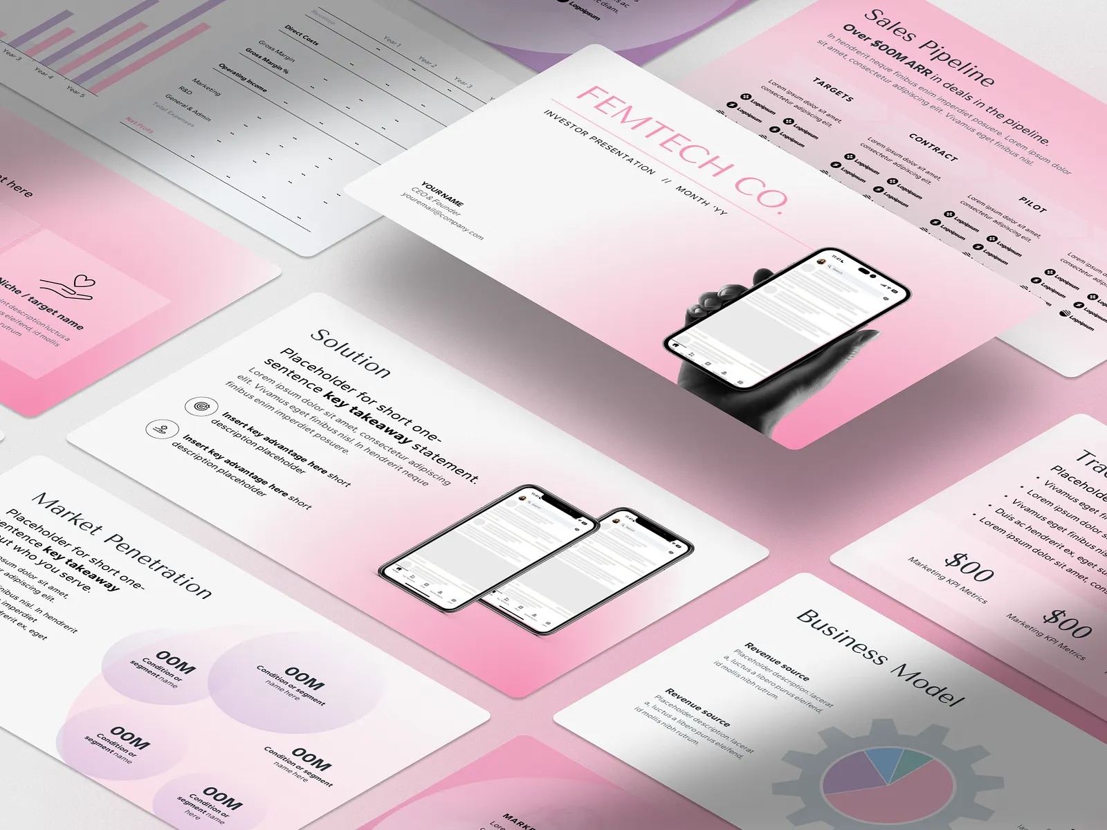 Femtech & Women's Health Pitch Deck