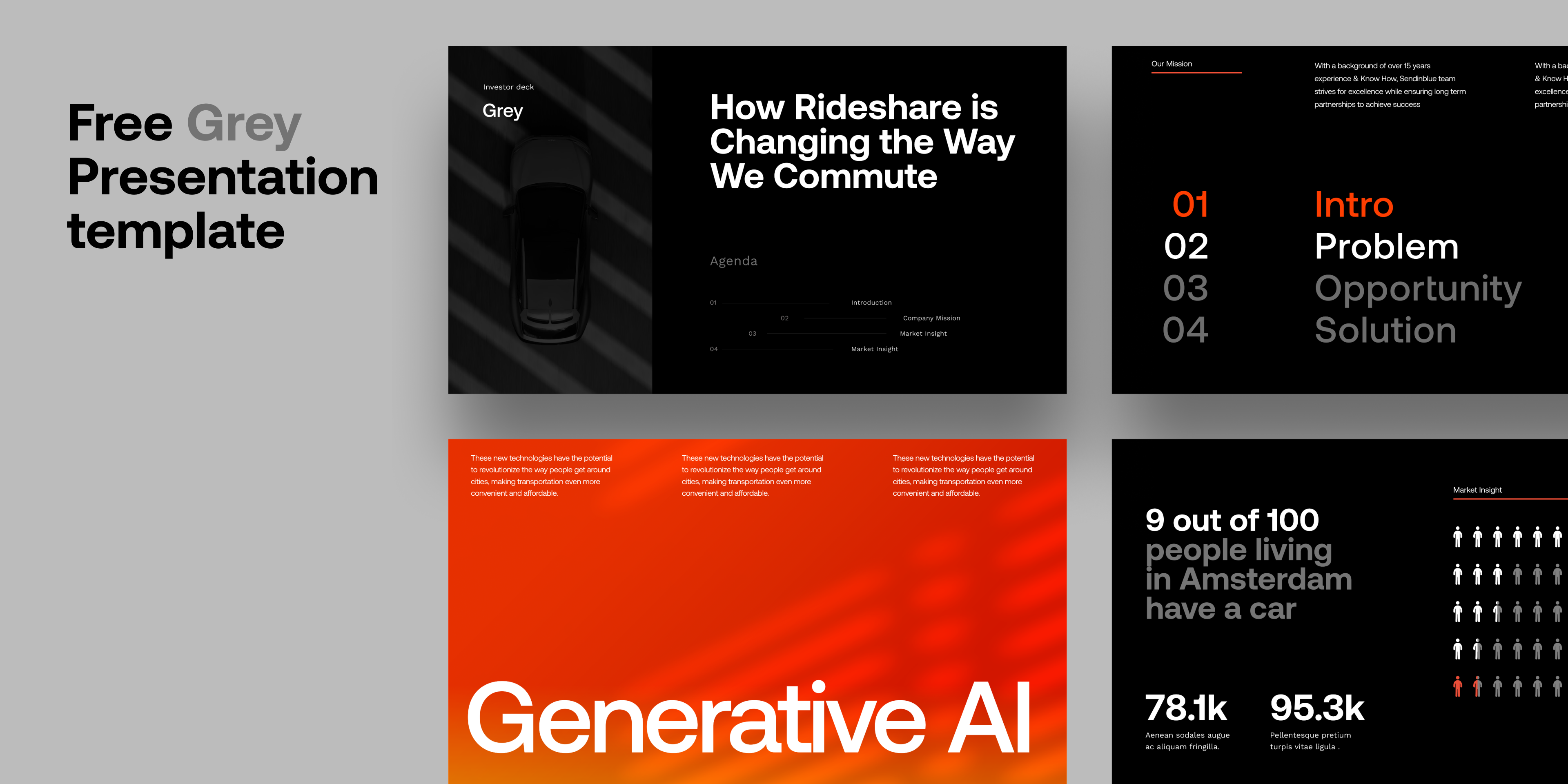 Figma Grey Presentation Template