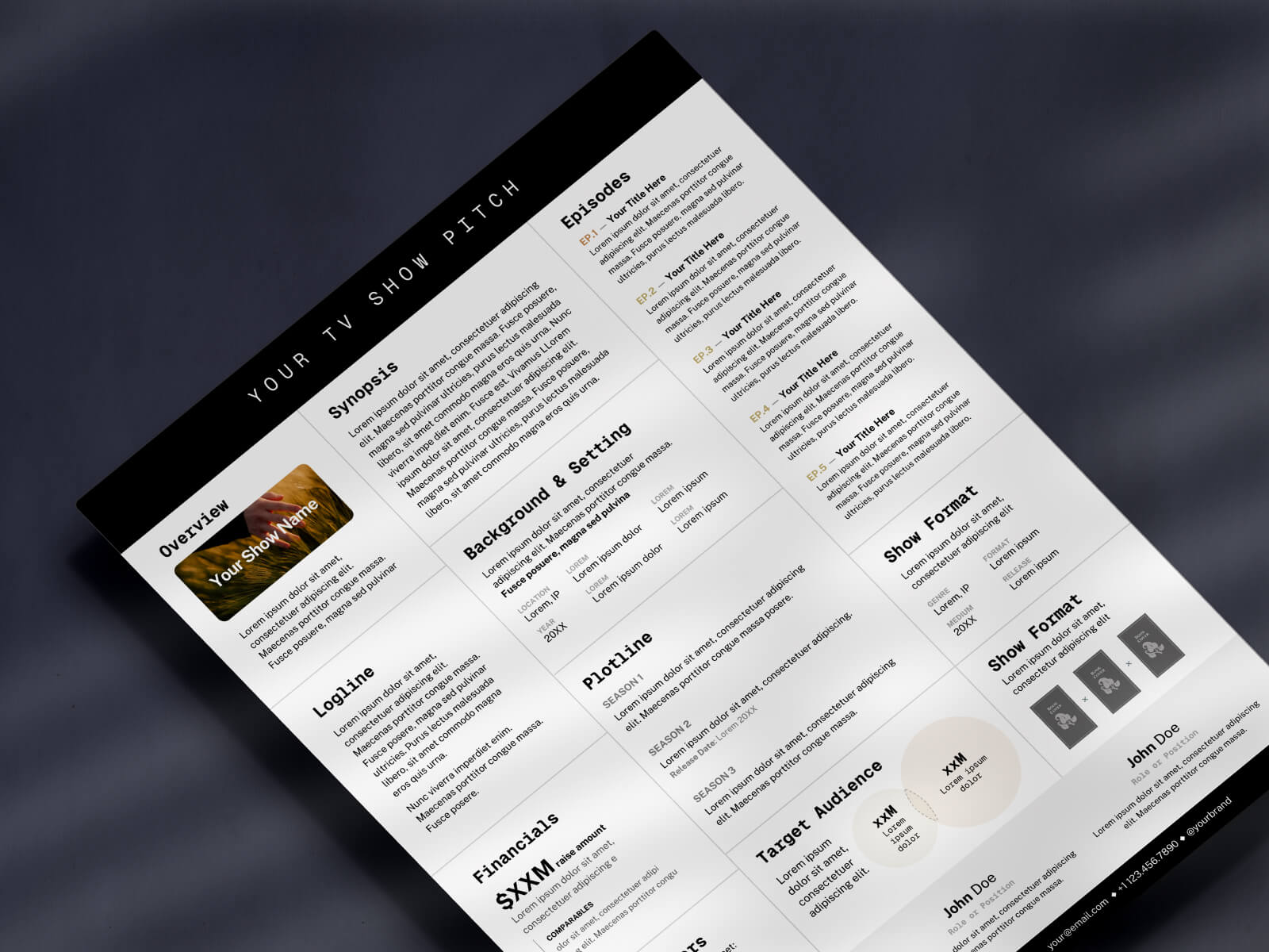 TV Pitch 1-Pager